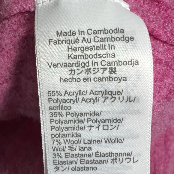 J. Crew Womens Pullover Sweater Size Medium Cable Knit Pink Cottage Core - Picture 9 of 10